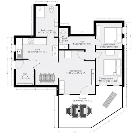 Casa Schneck Lägenhet *